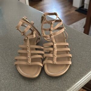 Marc Fisher Gladiator sandals tan 6 used